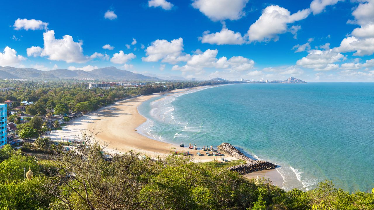 The Hua Hin coastline