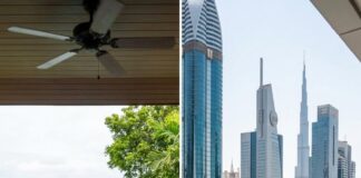 Phuket vs Dubai Luxury Lifestyle: A Comprehensive Comparison of Opulence and Experience Split image contrasting a man relaxing by a Phuket clifftop pool with a high-rise view of the Dubai skyline