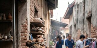 Thailand’s Creative Cities Driving Culture Forward A potter shapes a bowl on a wheel in a Sukhothai workshop lane