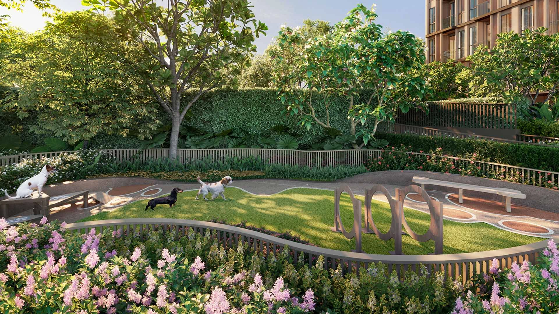 The pet yard at CANVAZ Palette Cherngtalay by Sansiri