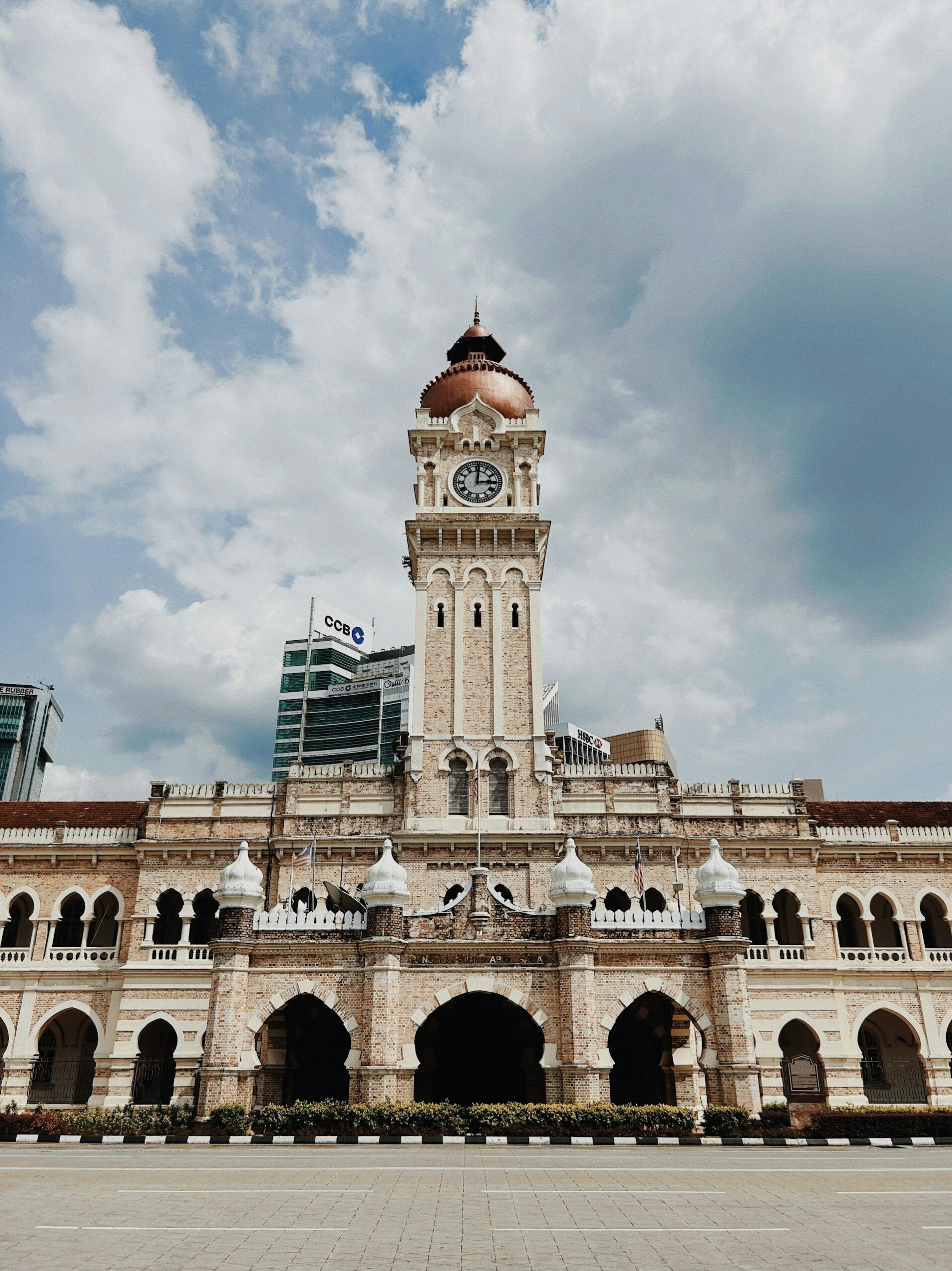 Sultan Abdul Samad Building and its clock tower beside Merdeka Square, Kuala Lumpur